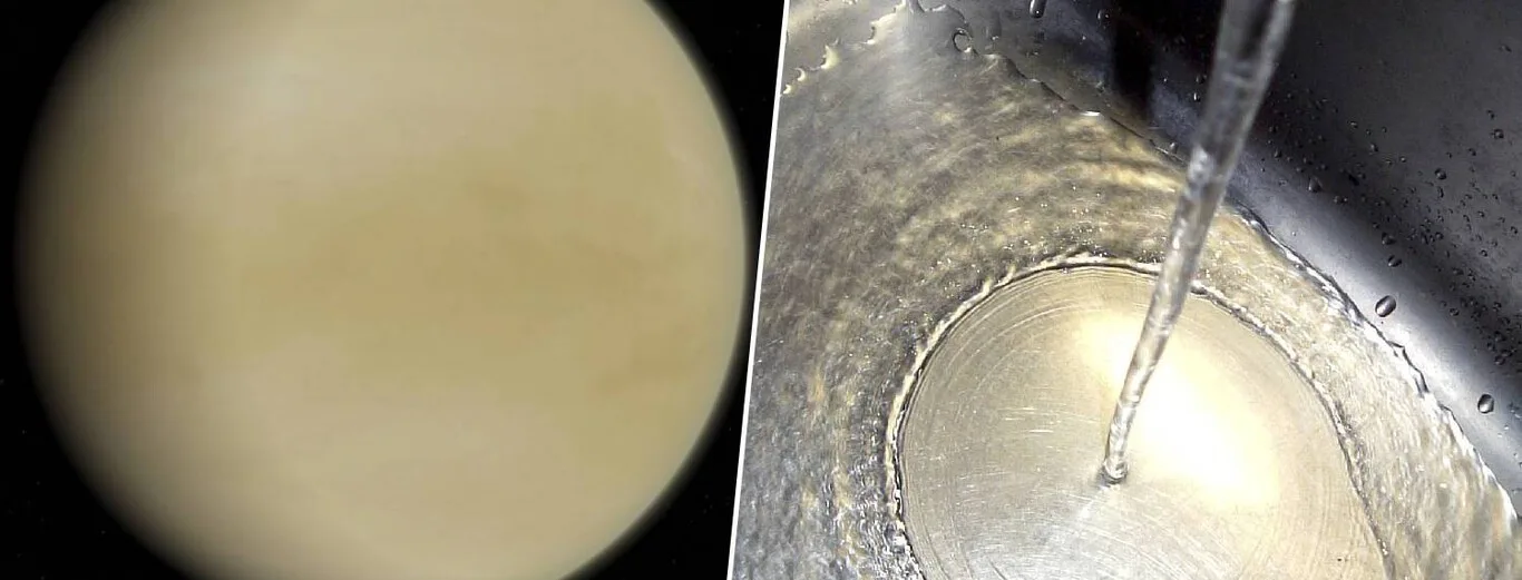 Científicos japoneses relacionan fenómeno atmosférico en Venus con el flujo de agua en un fregadero