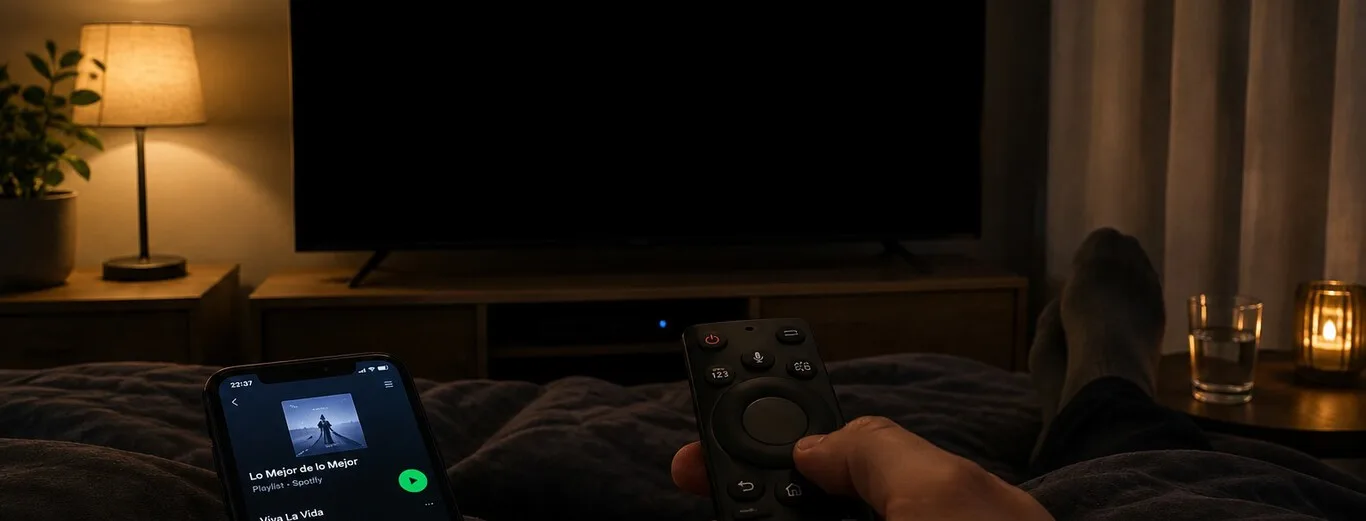 Cómo usar tu televisor como radio con la pantalla apagada para cuidar el panel y dormir mejor
