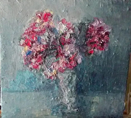 Cuadro original al óleo “Still Life” de Elena Mishina disponible para envío mundial