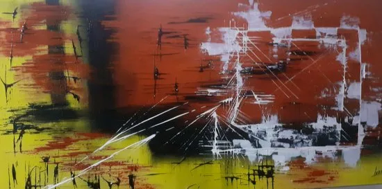 Cuadro original “La ventana de la realidad” de Leonor Solbes, acrílico sobre lienzo