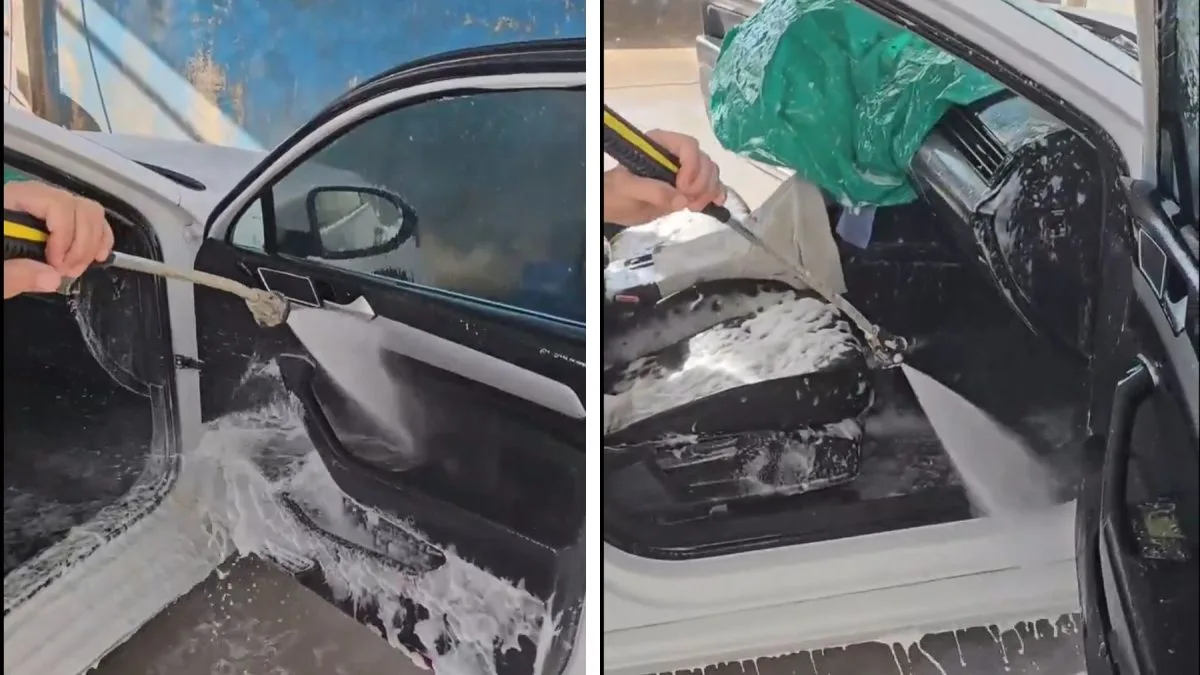 El riesgo de usar agua a presión en el interior del coche puede causar daños costosos