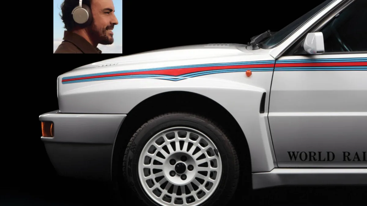 Fernando Alonso recorre Mónaco con un exclusivo Lancia Delta Integrale Martini 6 valorado como un Ferrari