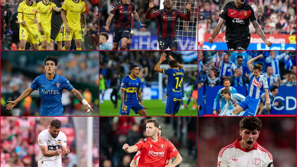Hasta nueve equipos luchan contra el descenso en la temporada más reñida de LaLiga