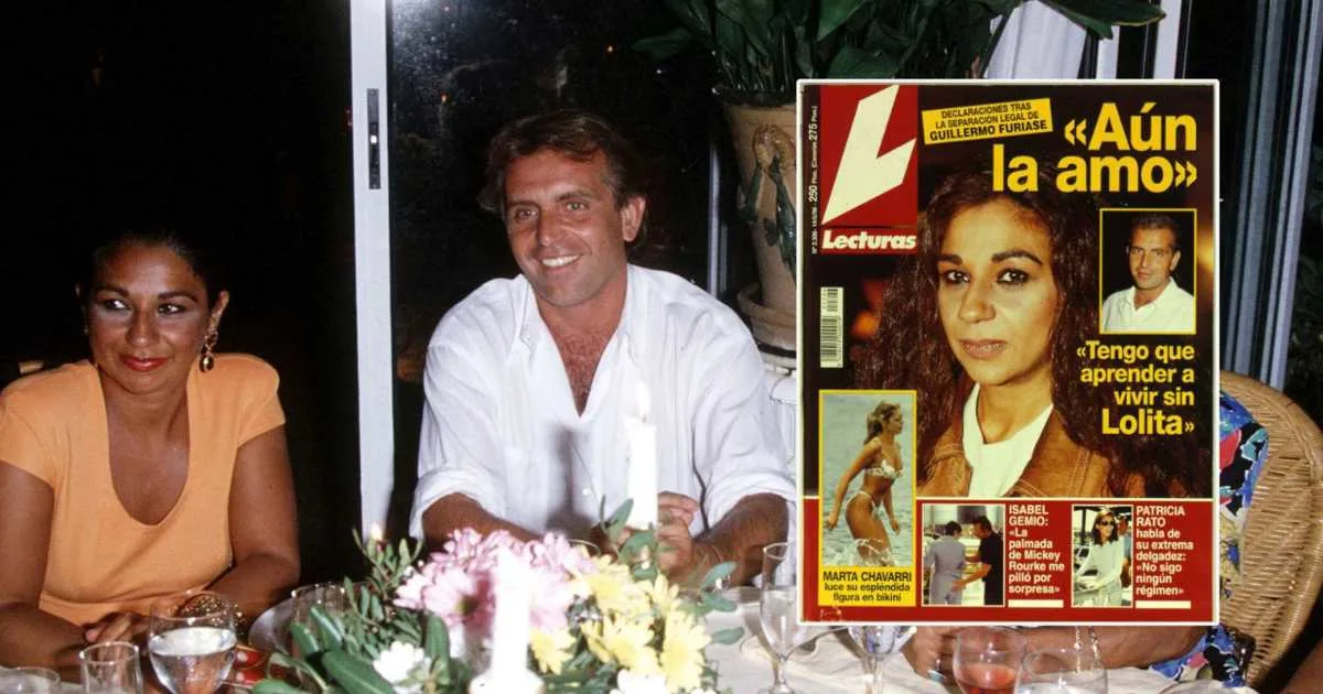 La separación de Lolita Flores y Guillermo Furiase en 1996: un adiós marcado por el amor y la distancia