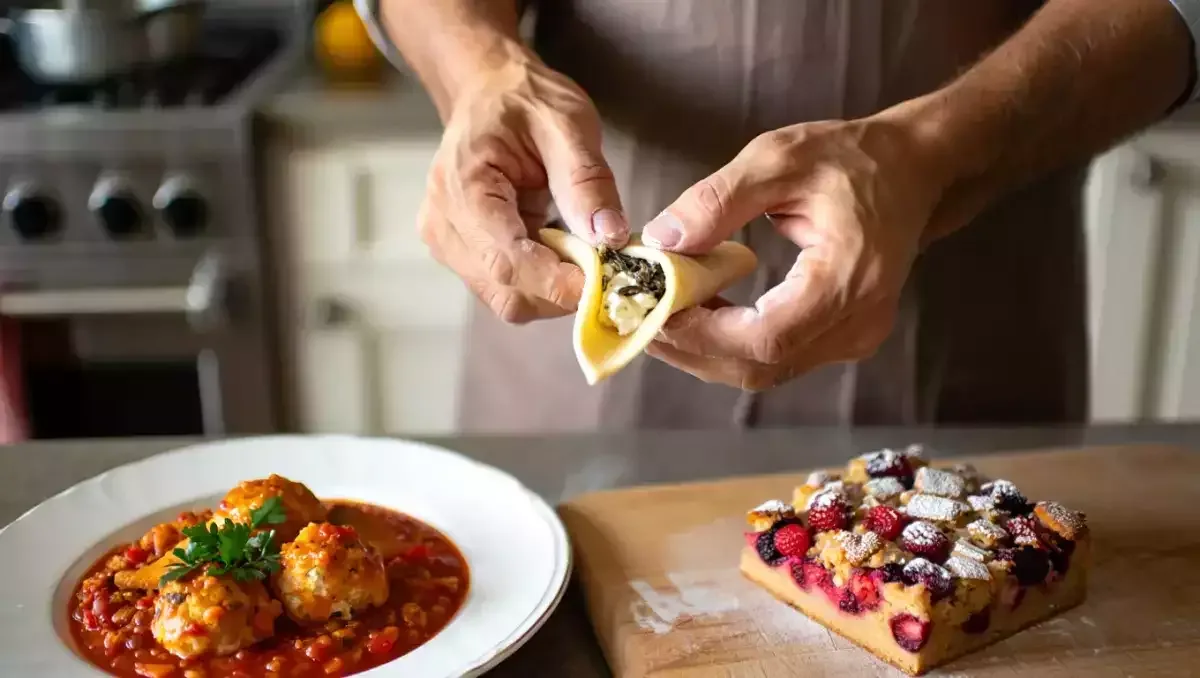 Menú del día 8 de mayo: aperitivo de caballa, albóndigas de atún y blondie con frutos rojos