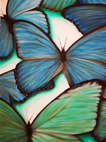 Metamorfosis», óleo sobre lienzo que refleja el proceso transformador de la naturaleza