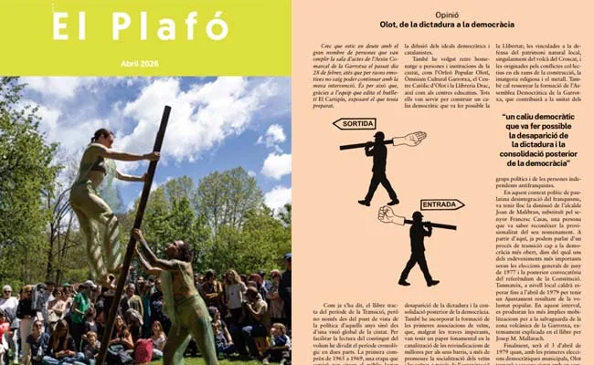 Programación cultural de abril en Olot incluye festival de danza, teatro, música y más