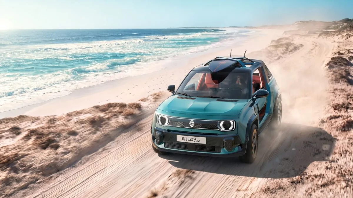 Renault 4 eléctrico se reinventa como buggy de playa con tracción total
