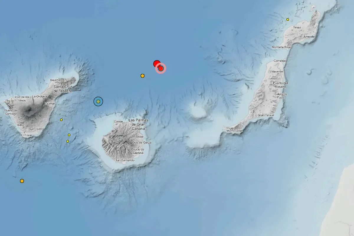 Terremoto de magnitud 4,8 sacude Canarias, el mayor en cinco años