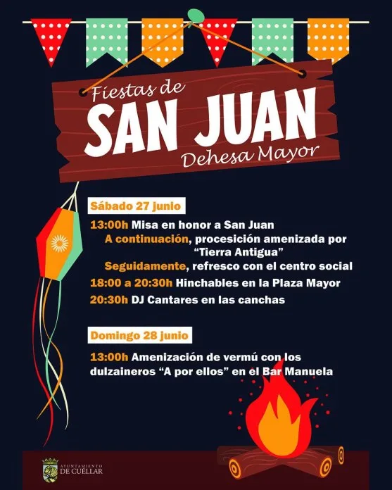 Actividades y eventos para las Fiestas de San Juan en Dehesa Mayor