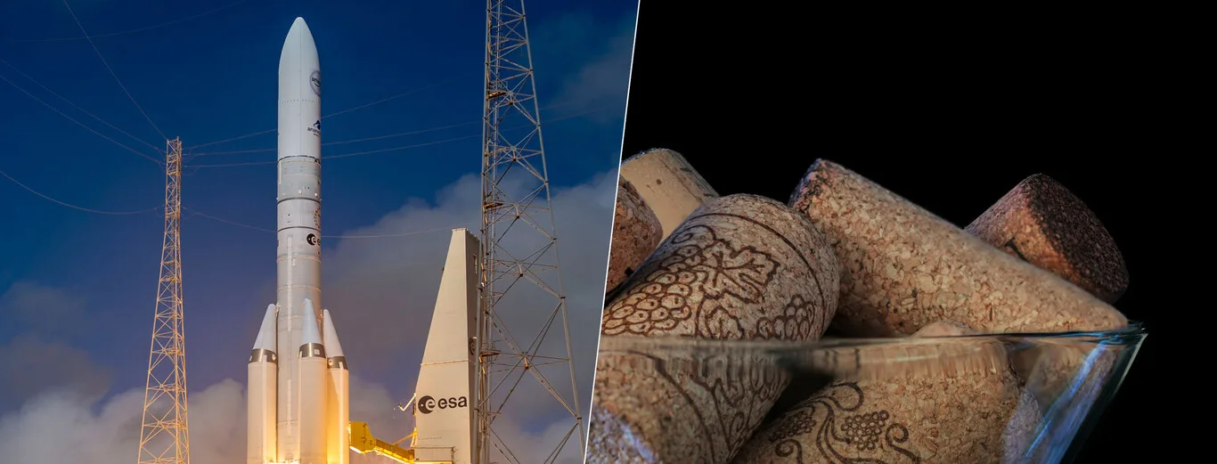 Airbus utiliza corcho como escudo térmico en piezas clave del cohete Ariane 6 fabricadas en España