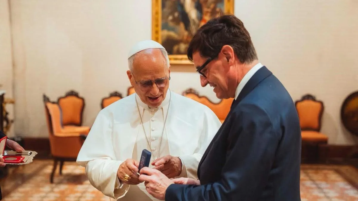Salvador Illa destaca la relevancia del mensaje del Papa León XIV para Cataluña