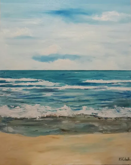 Óleo original “Vista al mar” de Antonio Sánchez Cabello disponible para compra