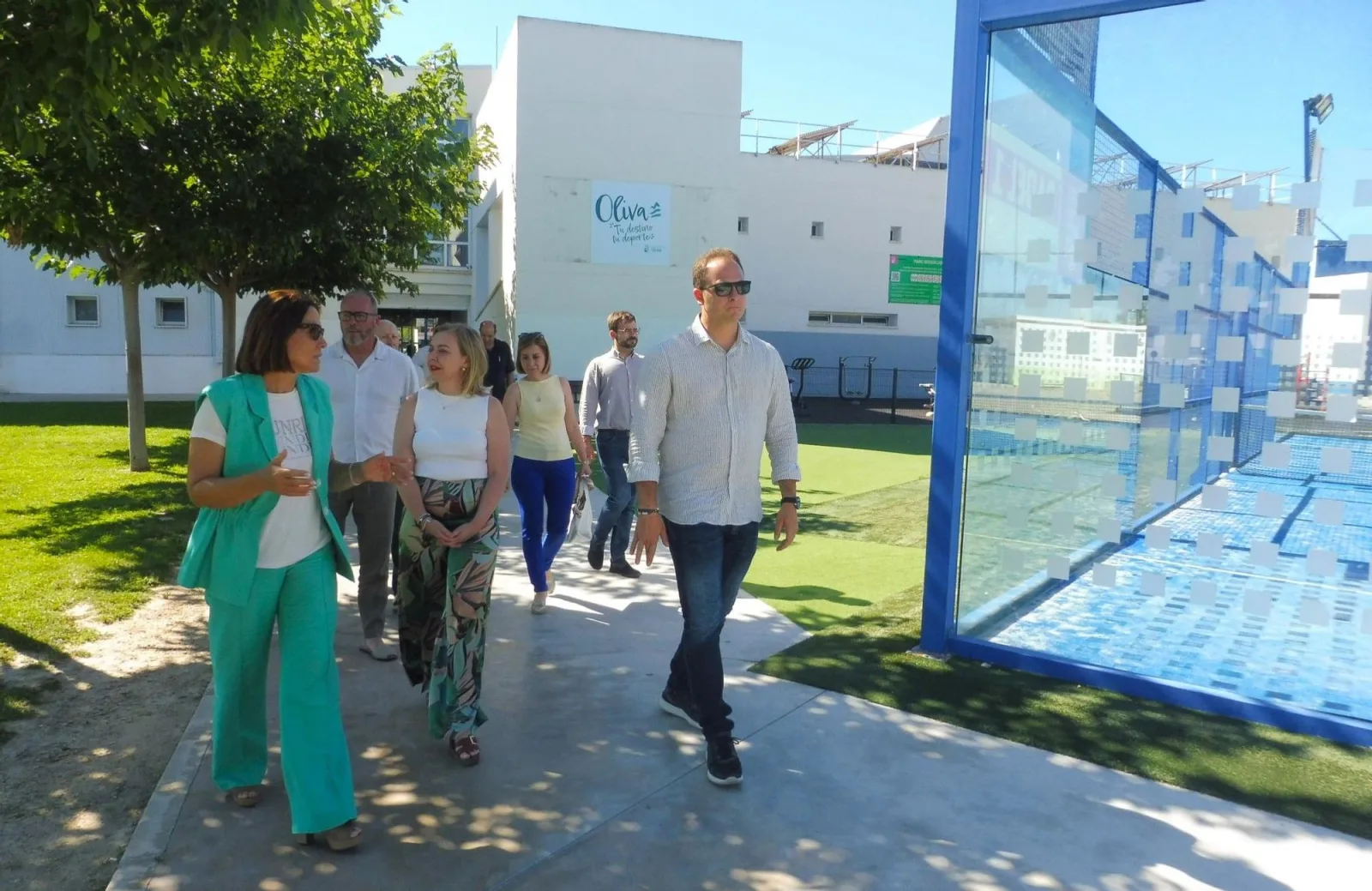 Natàlia Enguix revisa las inversiones en Oliva y destaca el avance en deporte y agua