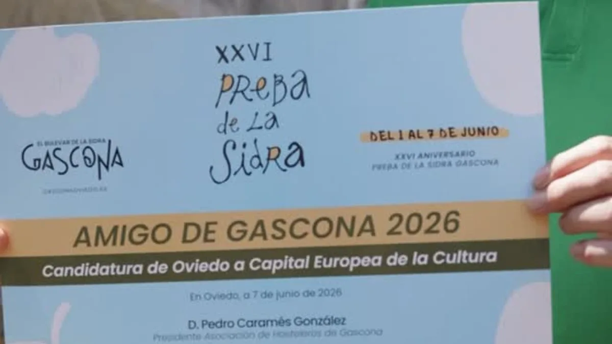 Oviedo reconoce la labor por la sidra asturiana con el Premio Amigo de Gascona 2026