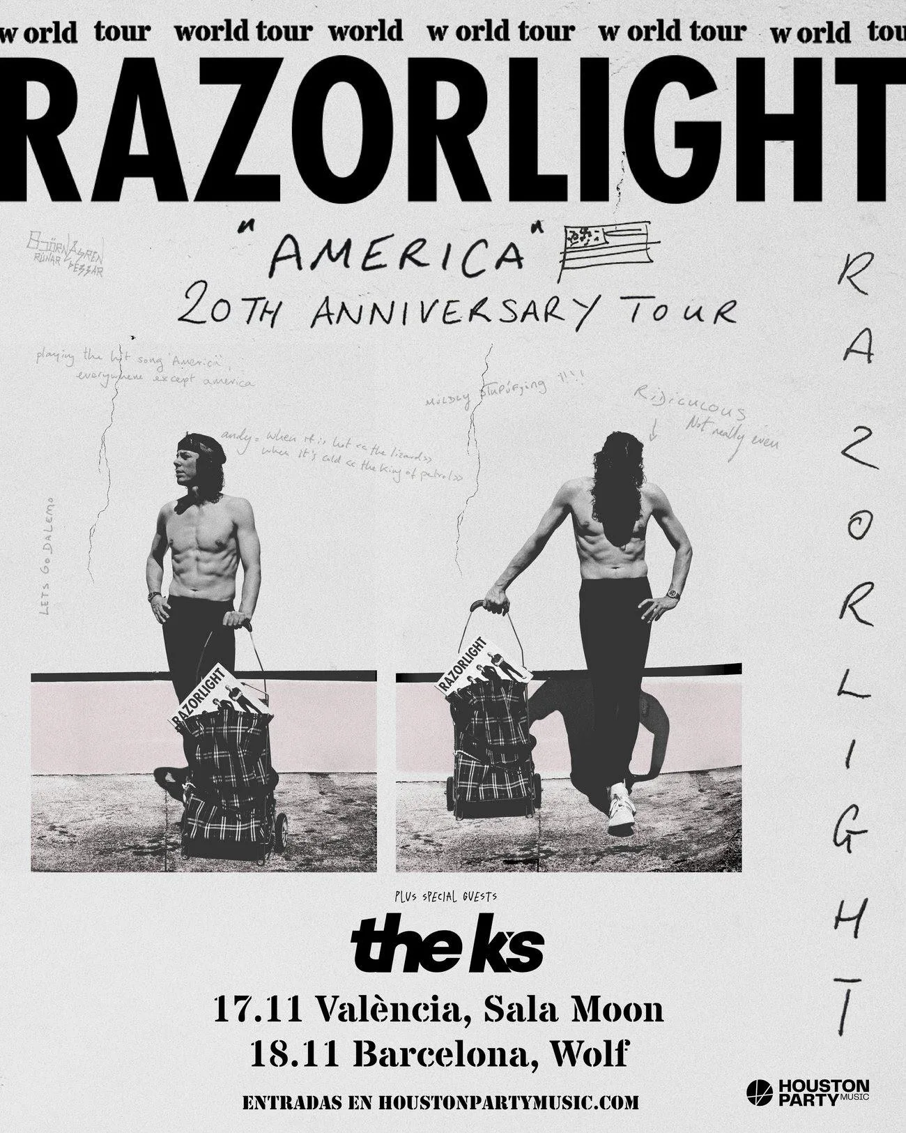 Razorlight celebra dos décadas de “America” con conciertos en Valencia y Barcelona