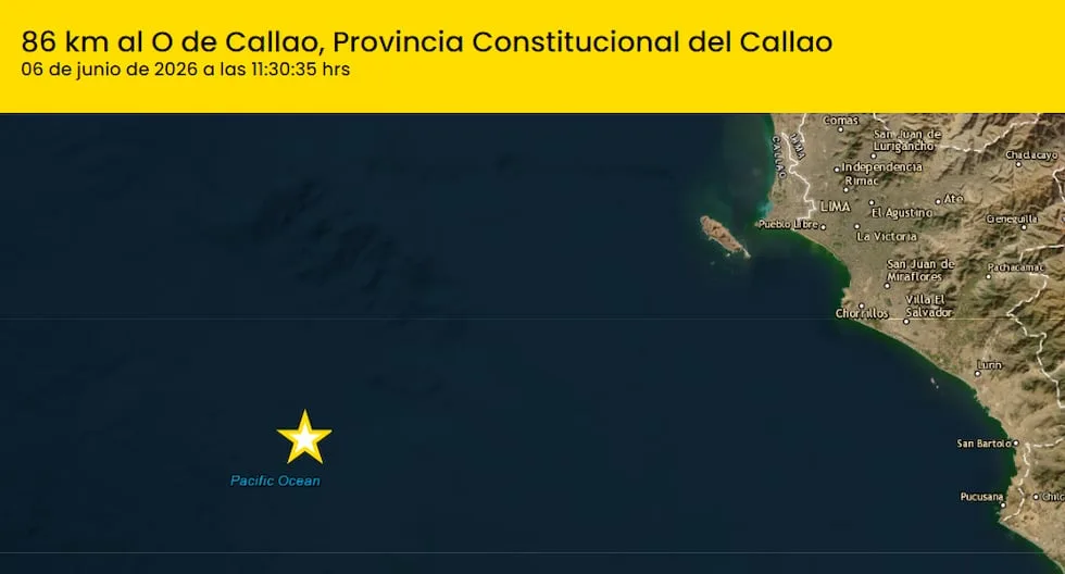 Sismo de magnitud moderada sacude el Callao sin reportes de daños
