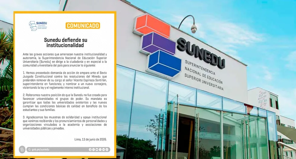 Sunedu denunciará al Minedu por intento de destitución de su superintendente en funciones