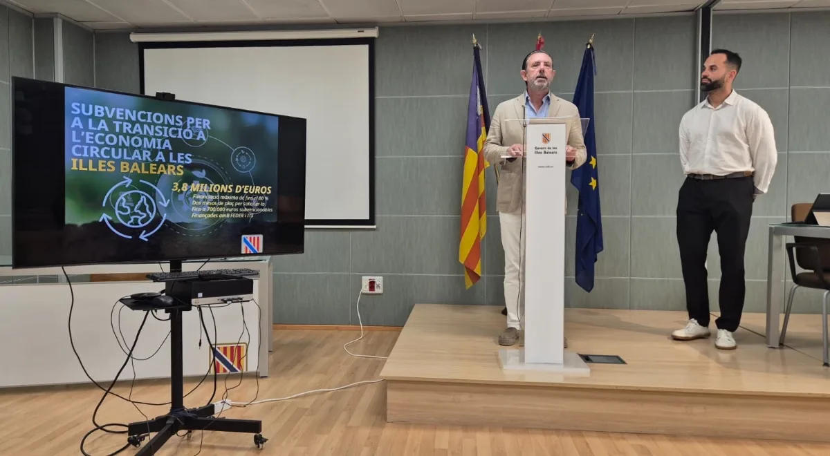 Baleares destina 3,8 millones en ayudas para impulsar la economía circular en empresas y cooperativas