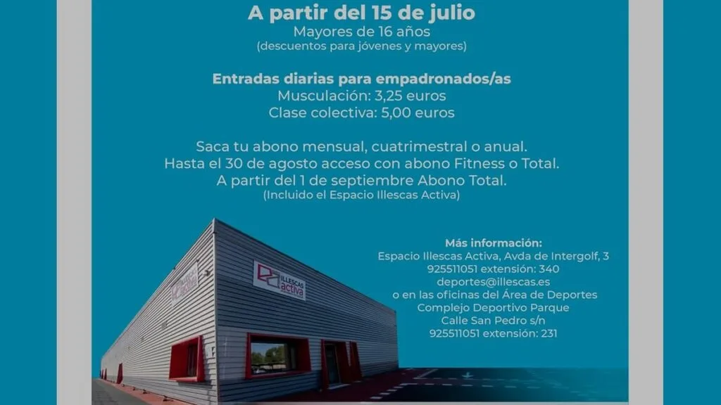 Illescas inaugura Espacio Illescas Activa con acceso gratuito hasta el 14 de julio